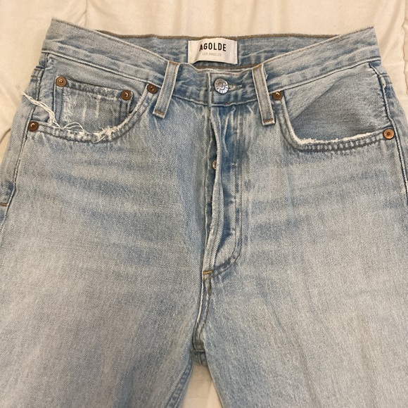 AGOLDE Riley High Rise Straight Crop Shatter Size 25 - Picture 5 of 10